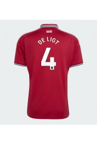 Manchester United Matthijs de Ligt #4 Fotballdrakt Hjemme Klær 2026-27 Korte ermer
